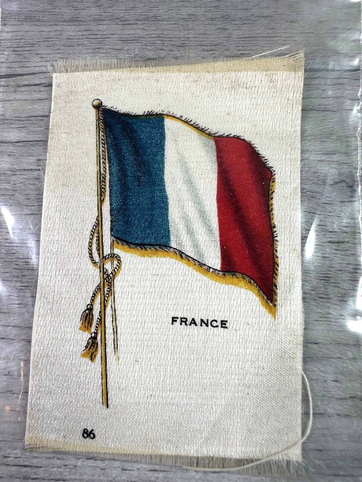 Lot of 5 Early 1900s Various Brands Country Flags Cigarettes Tobacco Silks