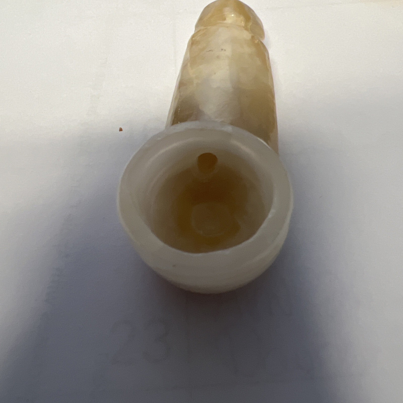 ONYX SMOKING PIPE Hand Carved Made In Mexico beige 3” NEW