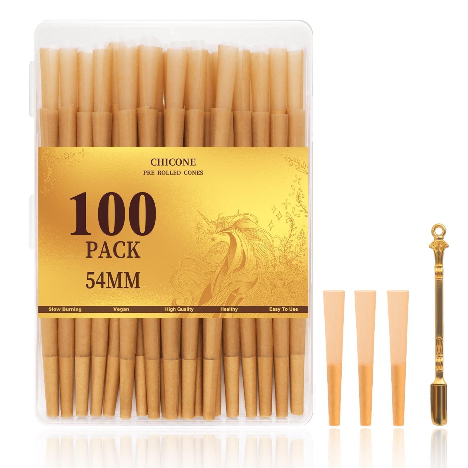 Mini Cones Rolling Papers 54/28mm Size Preroll 100 Rolling Papers Small Singl