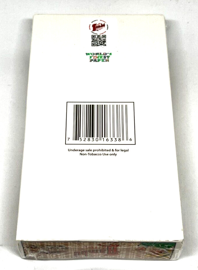 Bambu Natural Cigarette Rolling Papers 1 1/4 25 Booklet Display Box