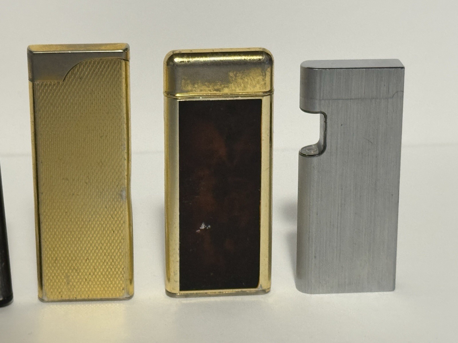 Lot of 7 Vintage Colibri Lighters Japan Butane As Is / Untested Gold Beam Sensor