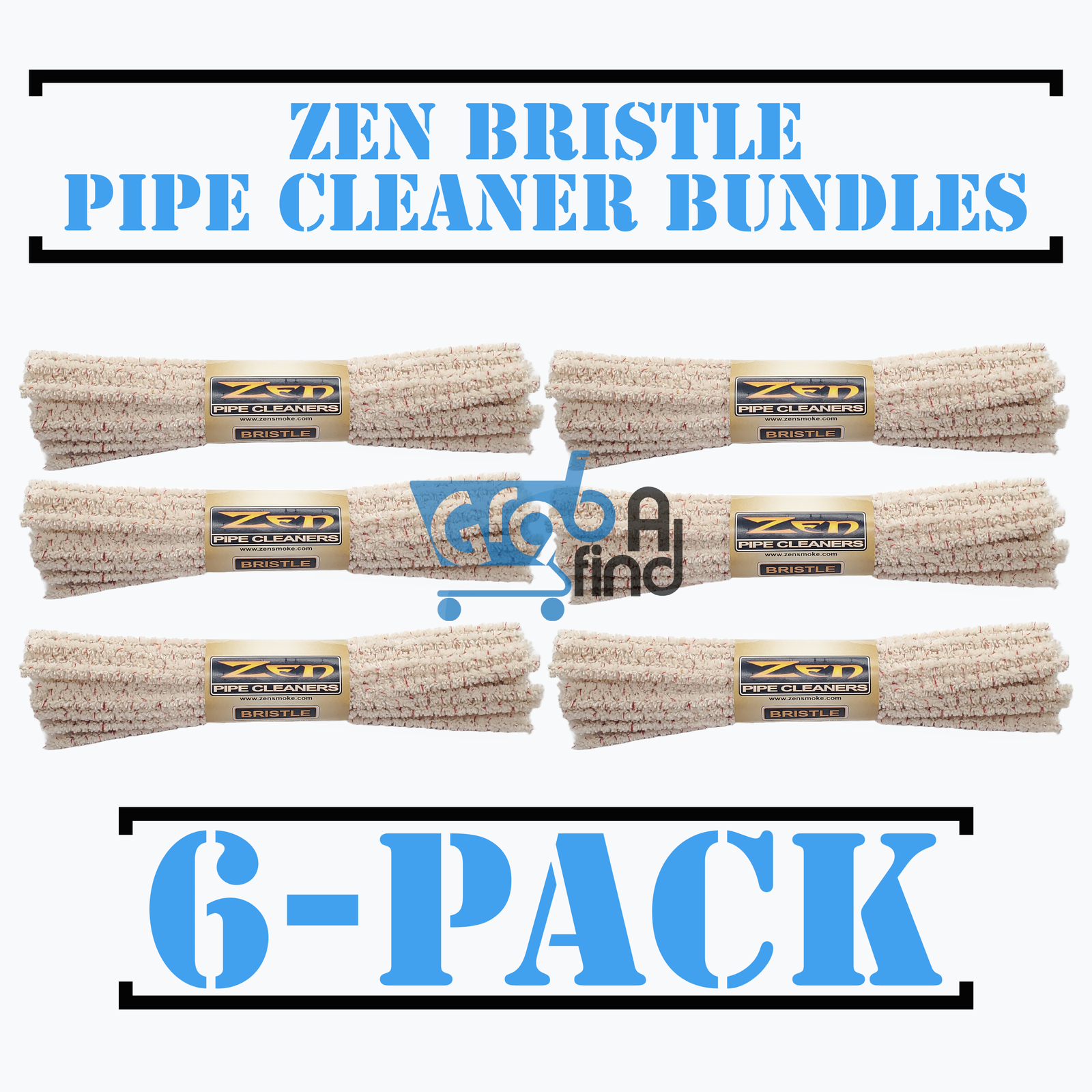 ZEN Bundles Zen Pipe Cleaners Hard Bristle 6 Pack – 44/bundle X6 / 264 count