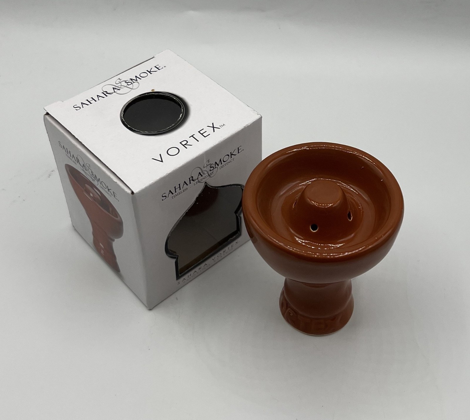 NEW Vortex Hookah Bowl Shisha Ceramic Head Durable Charcoal Accessory BROWN