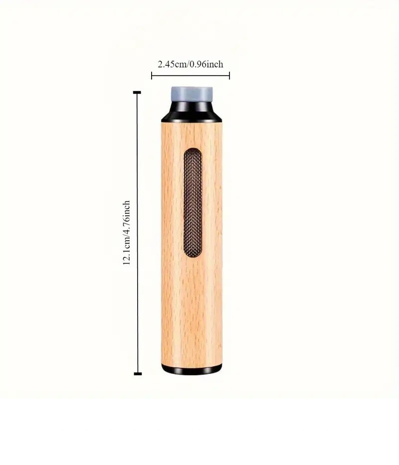 Portable Wooden Ashtray, Windproof & Drop-Proof, Detachable Cylinder