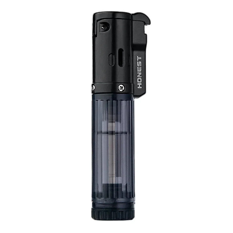 HONEST Metal Blue Flame Direct Flush Butane Gas Lighter