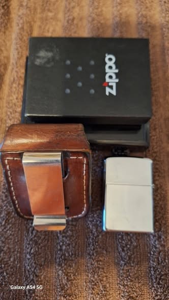 Silver Cross ZIPPO Lighter (no fluid) with Accessories Made in USA Case Good