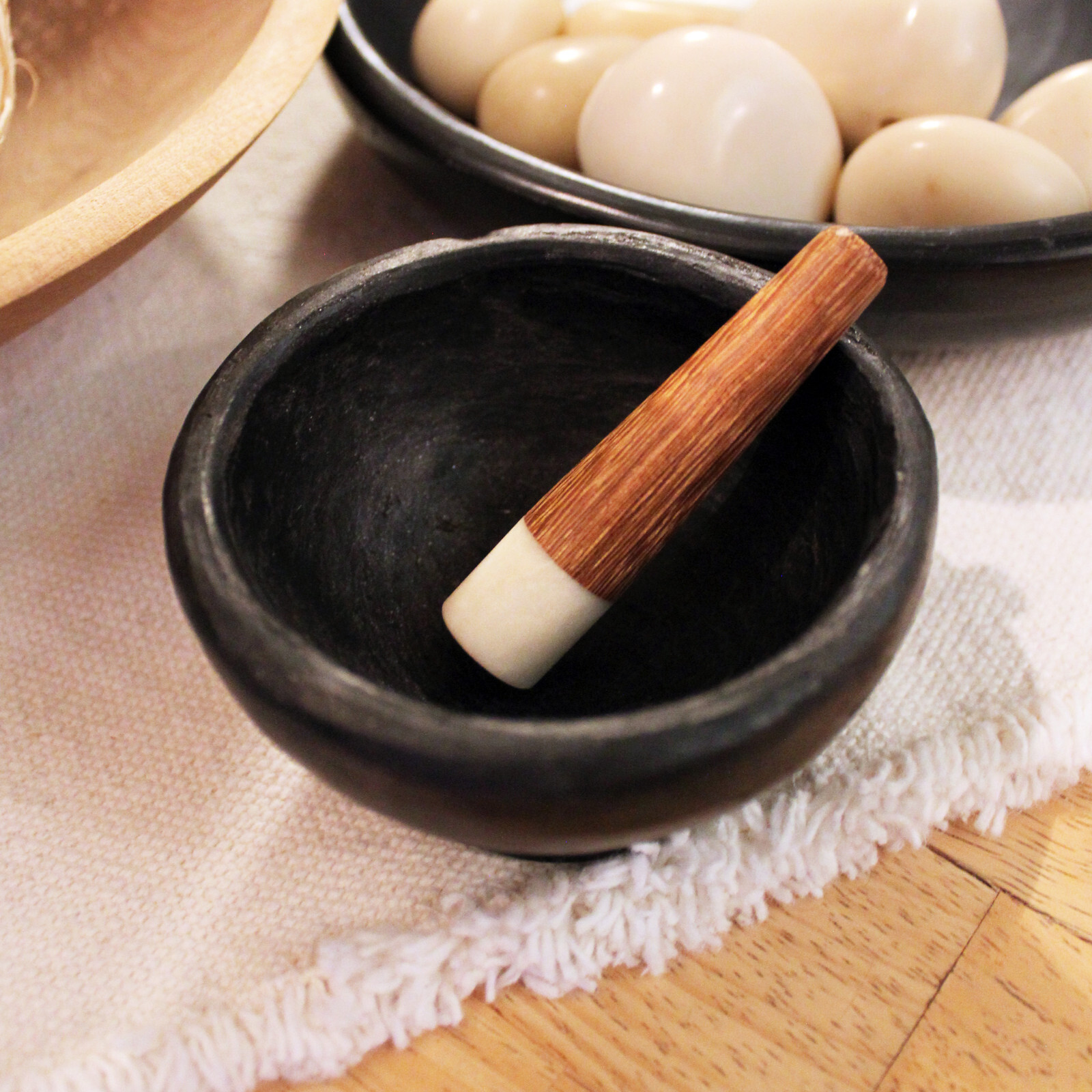 Wood and Tagua Pipe Handmade Fair Trade