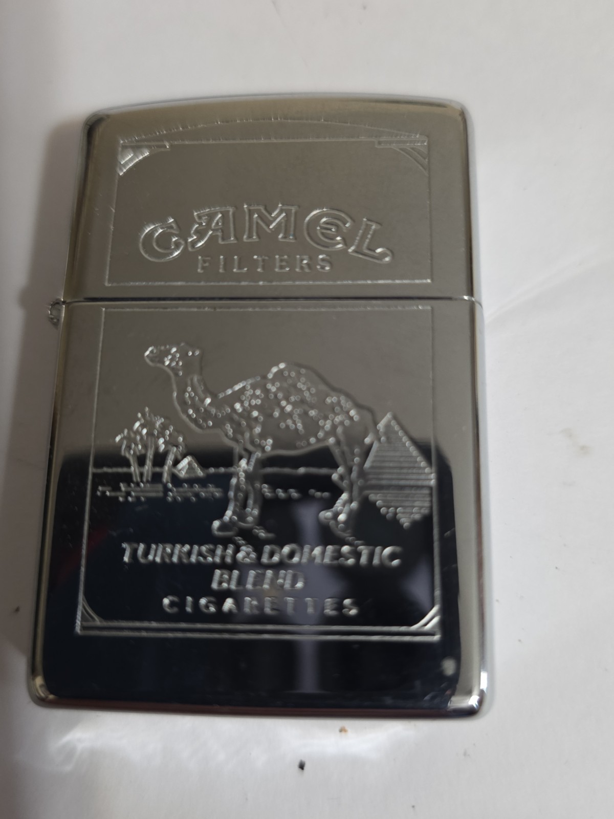 CAMEL FILTERS TURKISH & DOMESTIC BLEND CIGARETTES CHROME ZIPPO LIGHTER