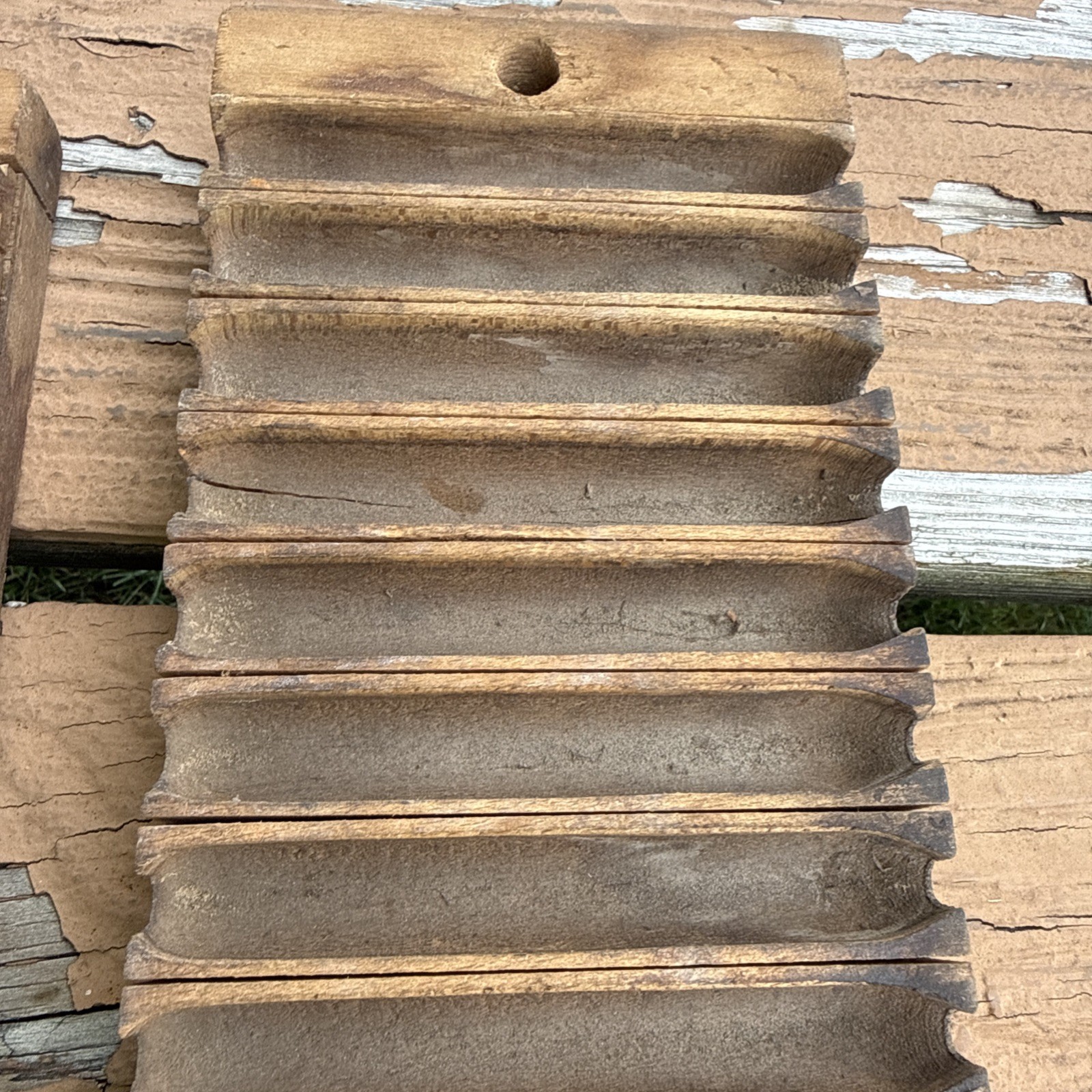 Vintage Wooden Tobacco 10 Cigar Mold Press Tool