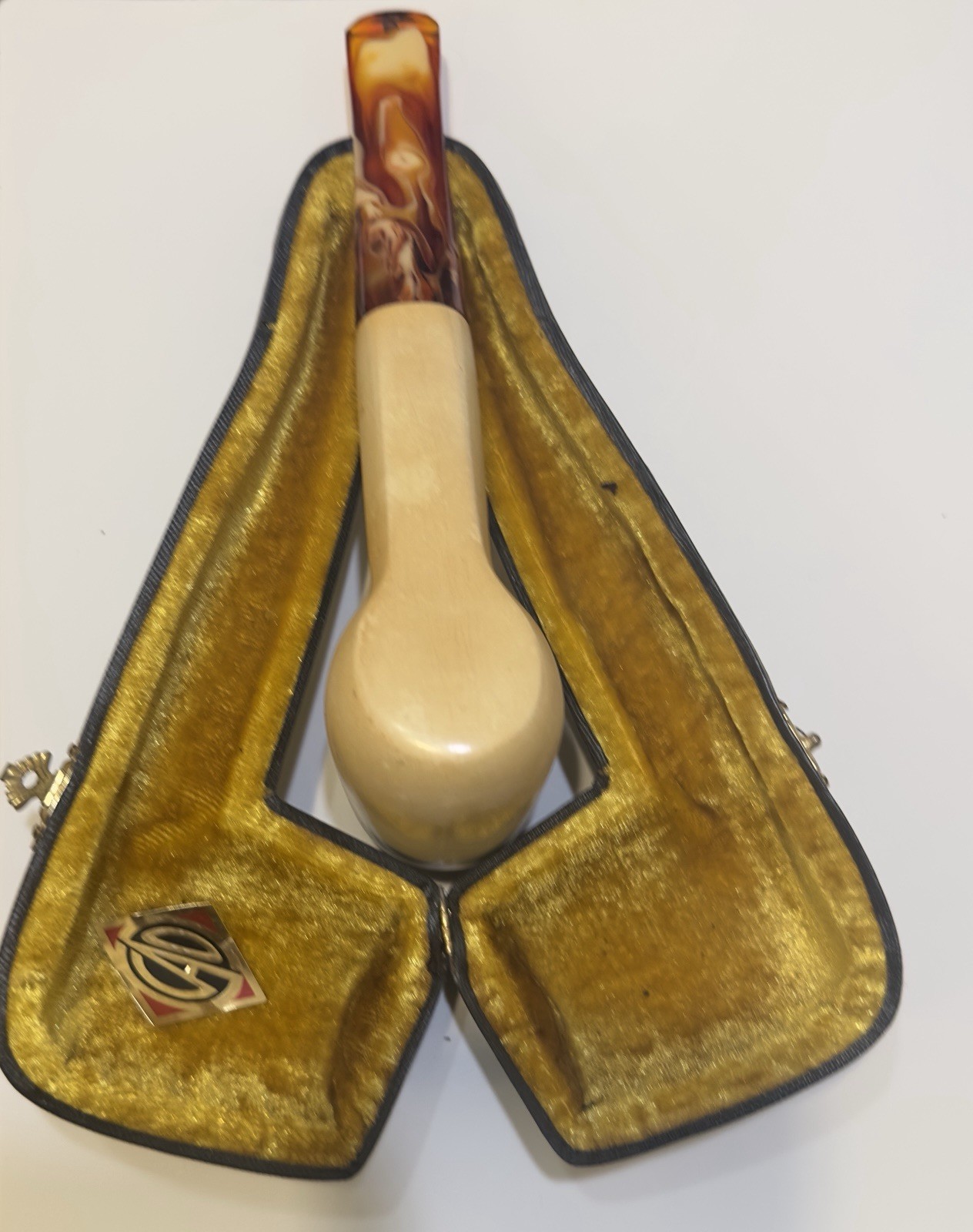 CAO Meerschaum Estate Straight Apple Pipe