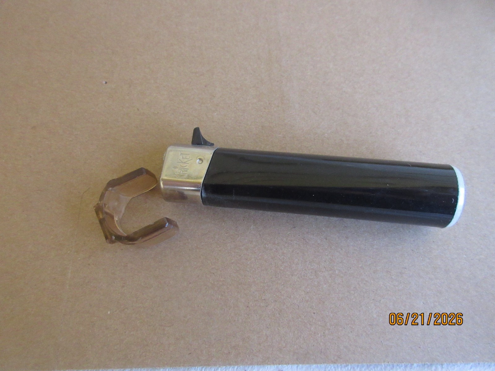 Vintage Bic or Cricket Lucite Acrylic Tabletop Lighter Holder Mid Century Modern