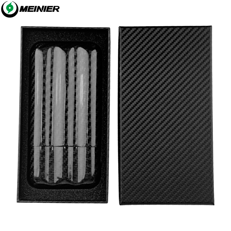 3K Glossy Travel Cigar Case Carbon Fiber Humidor Holder 3 Count W/ Gift Box