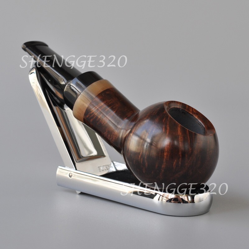 Briar Wooden Tobacco Pipe Ball Tomato Smooth Surface Short Stem Filter Free