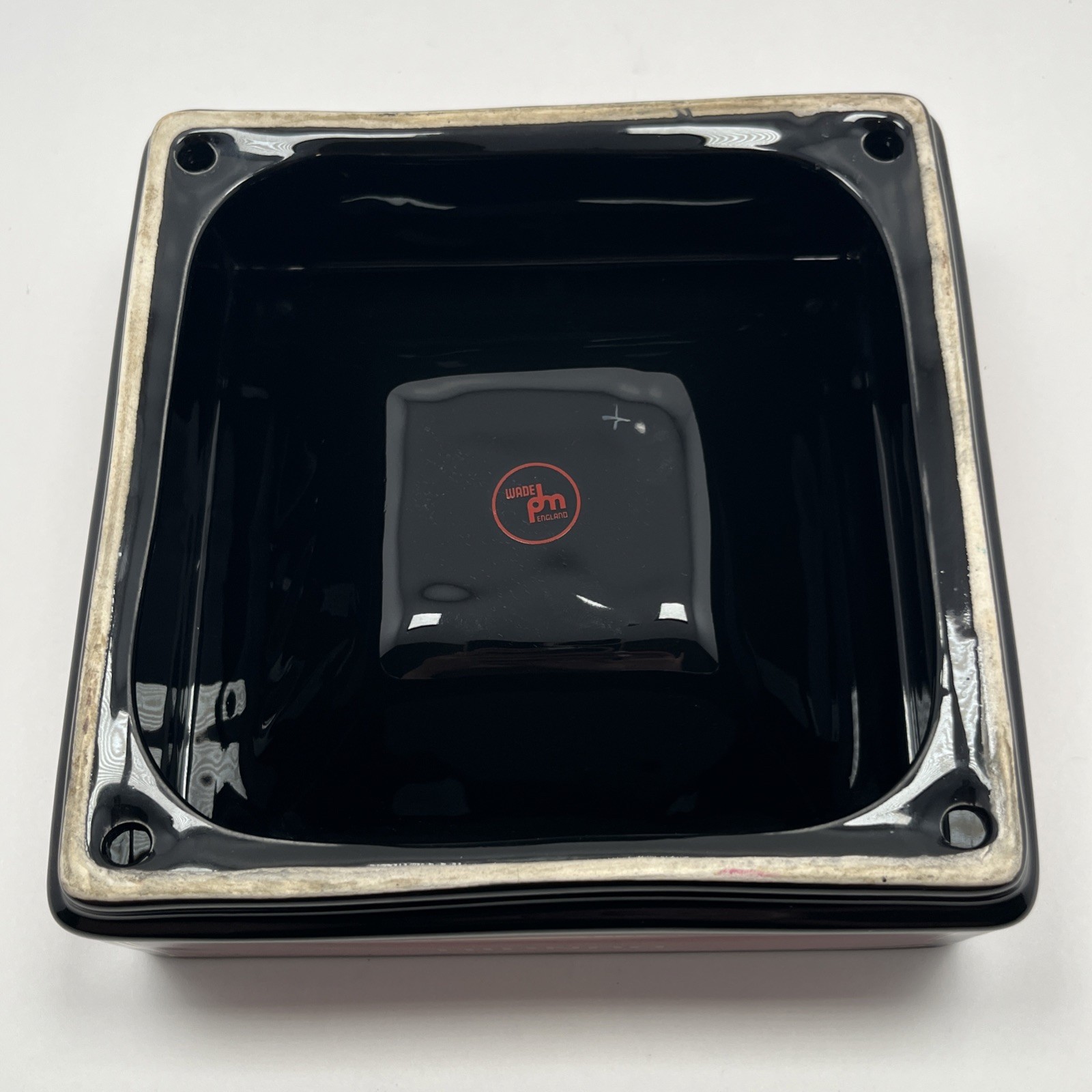 Vintage Wade Dunhill Ashtray Large Cigar Cigarette London Paris New York 7″x 7”