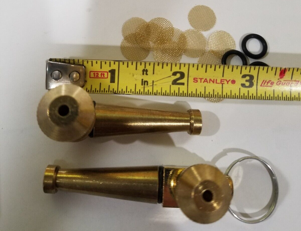 BRASS AMERICAN PIPE(tm) SET OF 2 WITH SCREENS