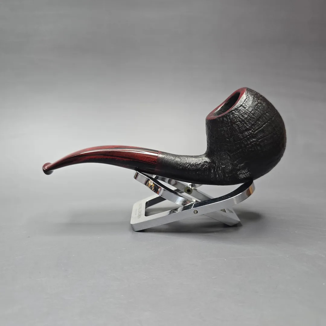 Herriot Pipes Partially Sandblasted Danish Egg Handmade Briar Pipe, New
