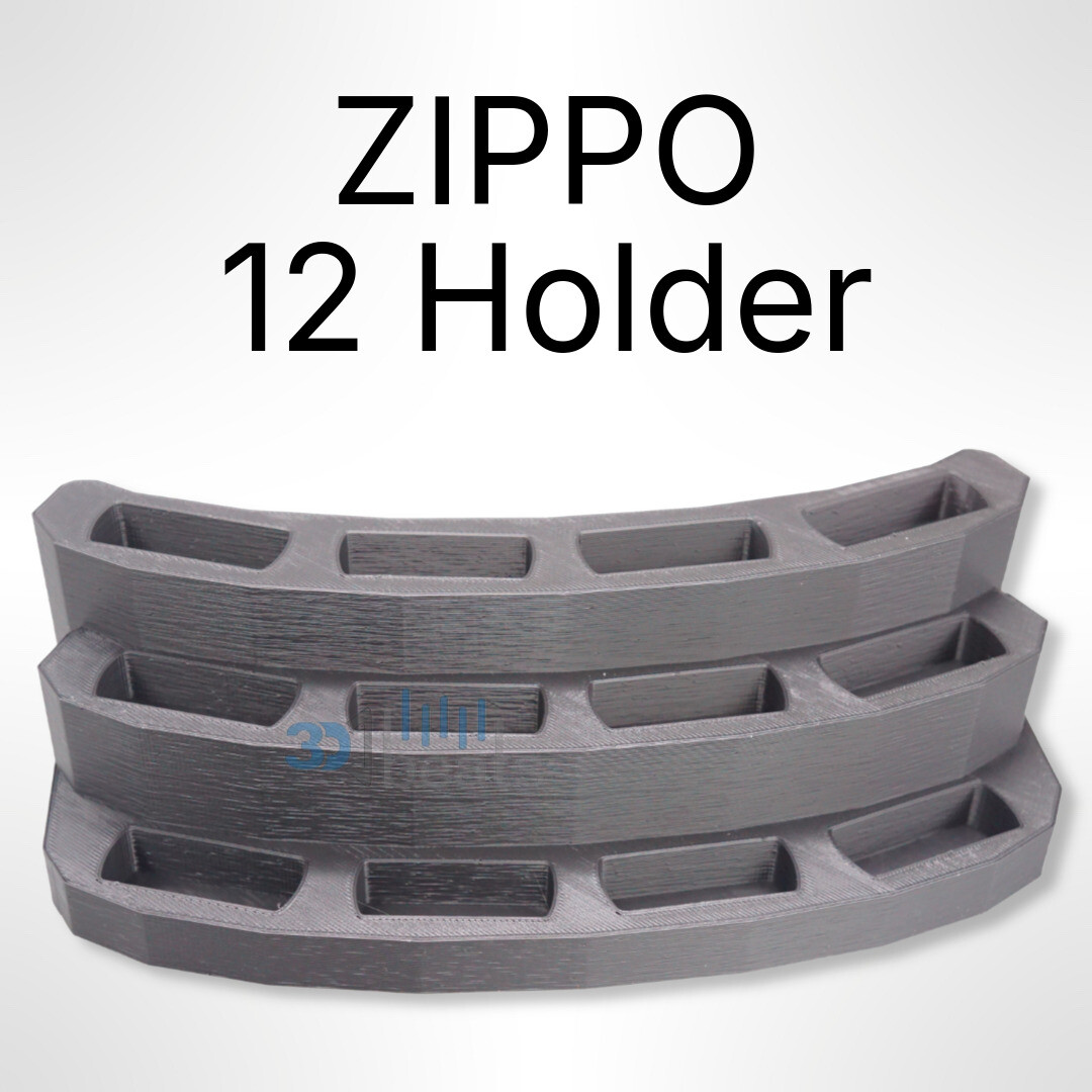 Custom Stand for Standard Size Zippo Lighters – Holds 12 Lighters