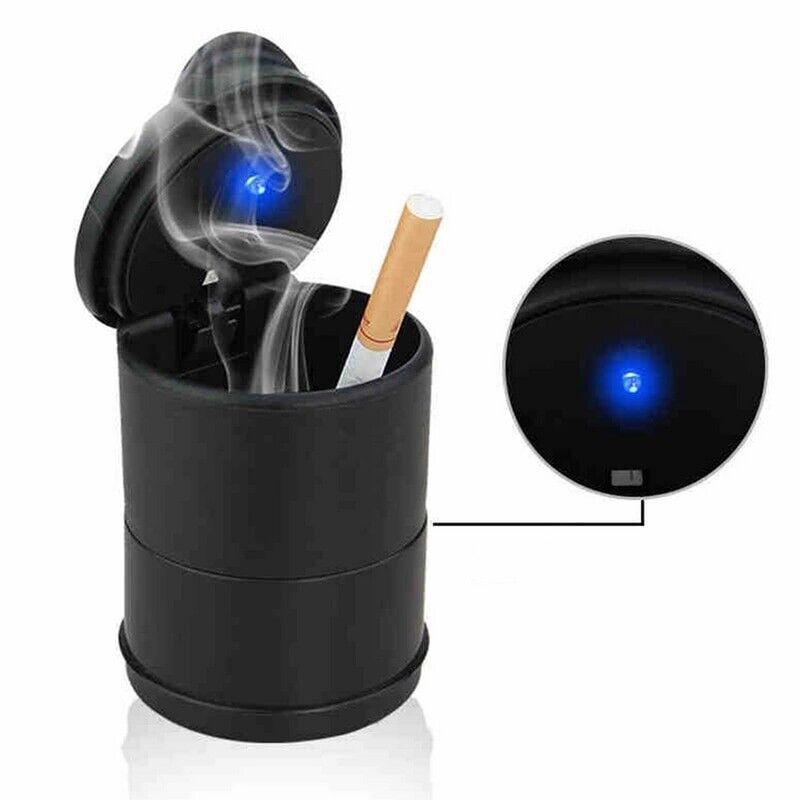 LED Auto Car Truck Cigarette Smoke Ashtray Ash Cylinder holder for Offiice/Home
