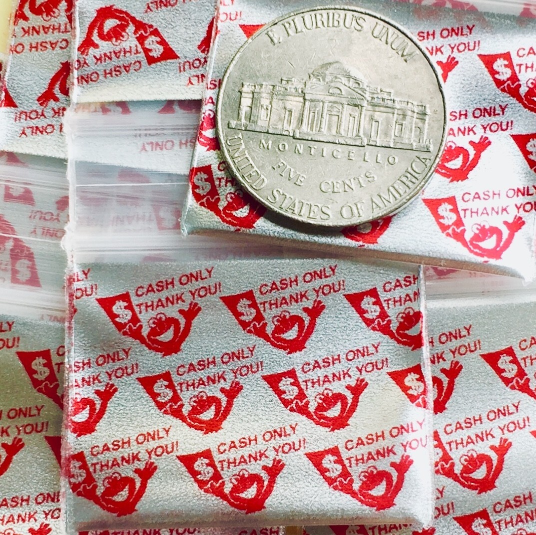 12510 MINI Zip Loc Zip Seal CLEAR BAGS 2.5 MIL 1000PCS 1.25″ X 1″, 👀Details🔽