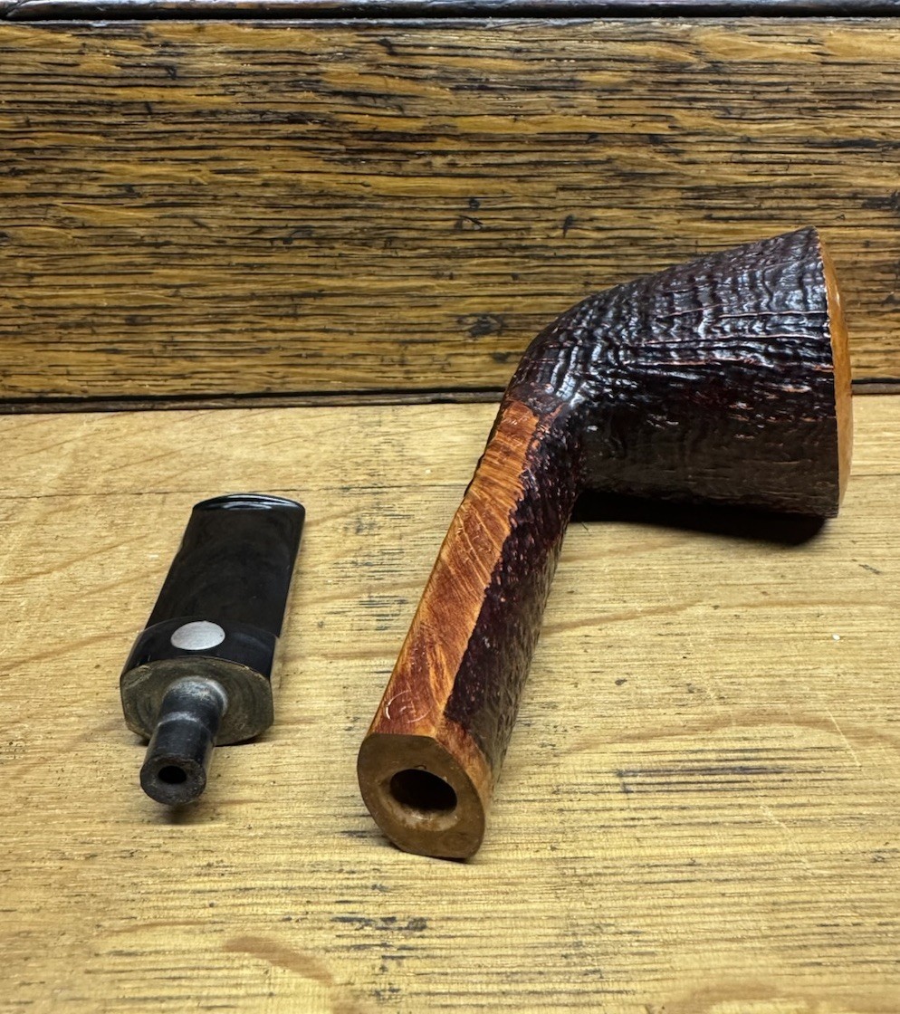 Mastro De Paja Two Sun 1C Media Oval Shank Dublin Superb Italian Estate Pipe