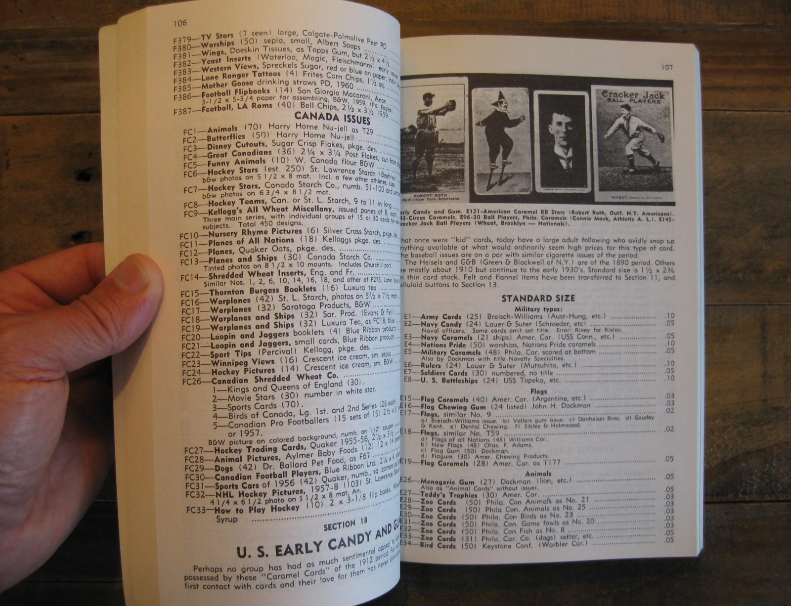 1967 1988 Reprint – The American Card Catalog – Jefferson Burdick Standard Guide