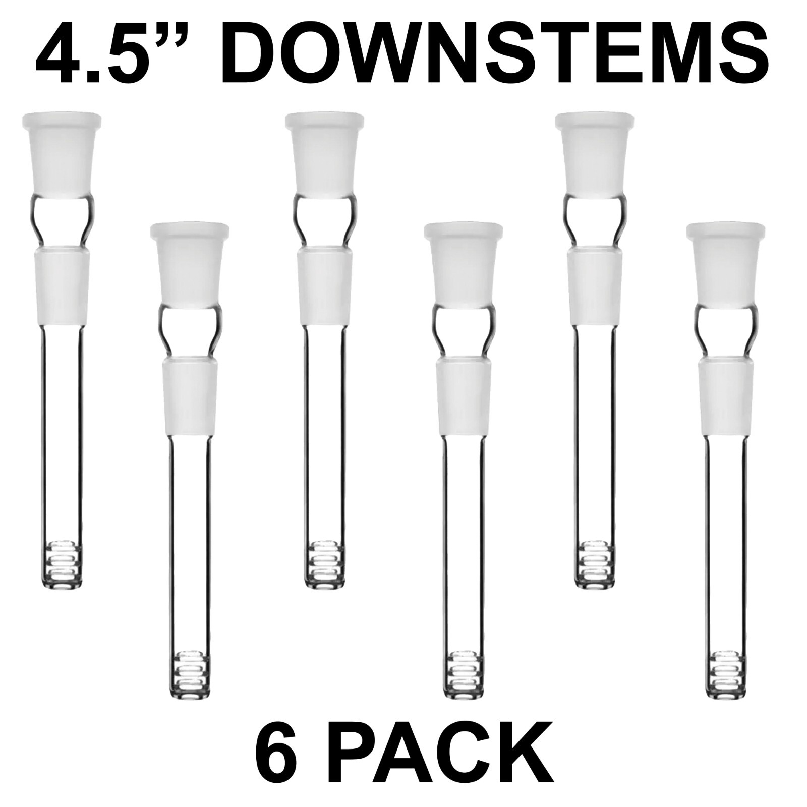Glass Downstem 4.5″ 18mm x 14mm Hookah Water Pipe Down Stem Hookah 6 PCS