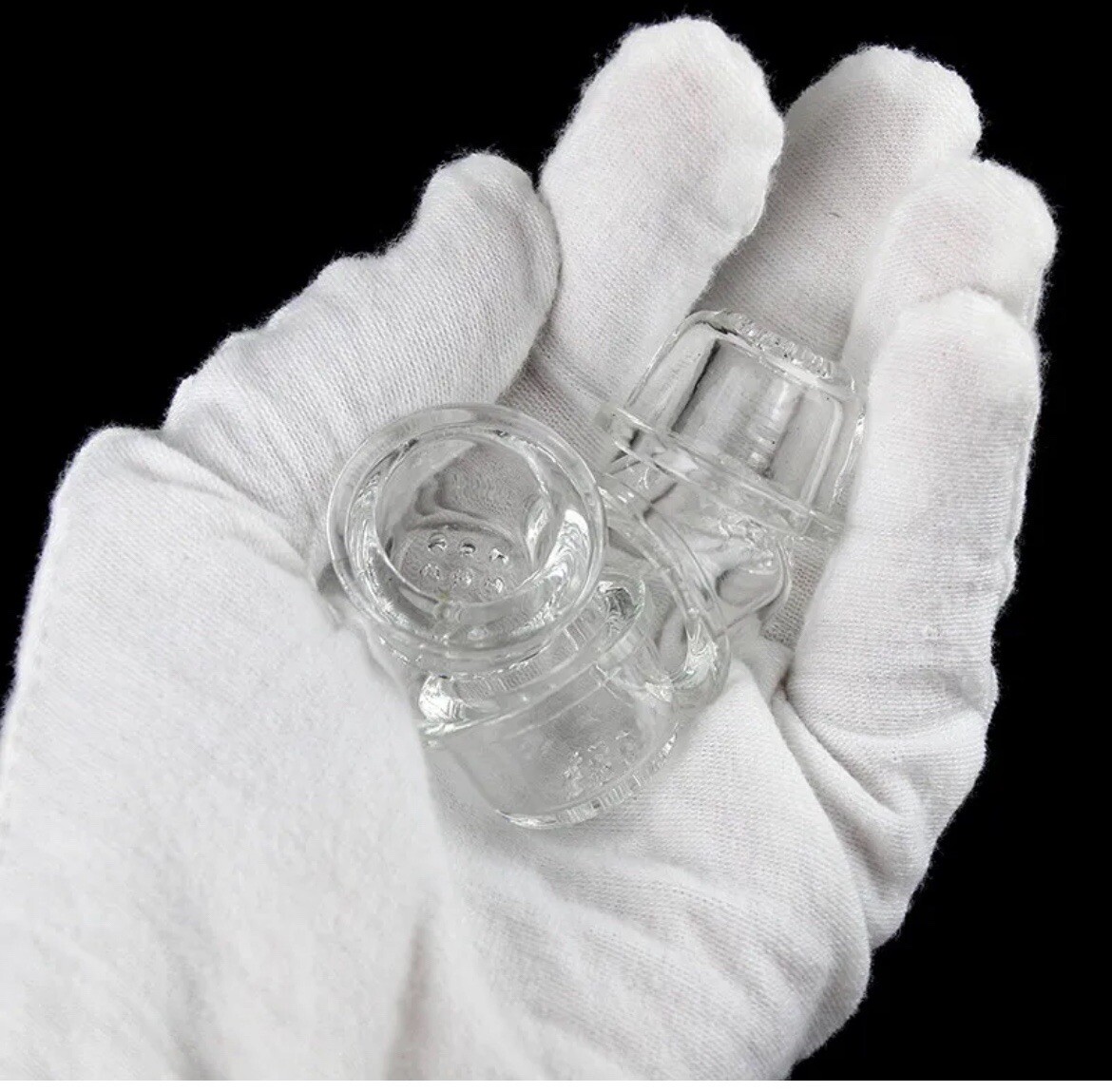 5 pcs Glass Bowl Large 9 Holes Honeycomb Screen for Smoking Pipe Replace