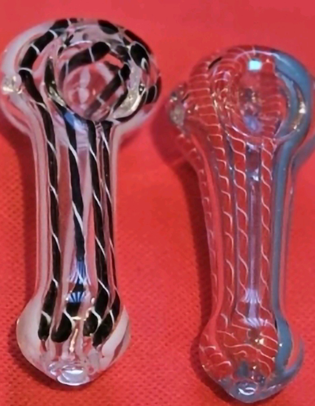 6 Pack 3” 3.5 “INCHTobacco Smoking THICK HEAVY Glass Hand Pipe