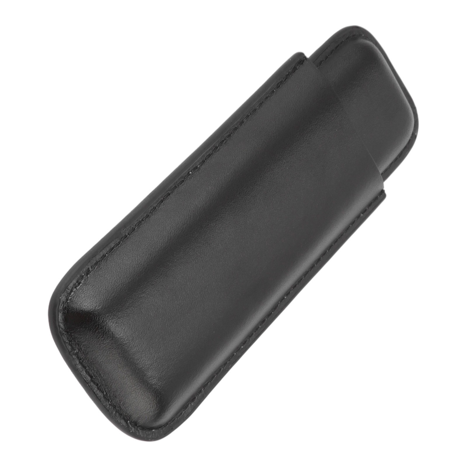 Leather Cigar Case 2 Finger Cigar Holder For Travel Business Trip Boyfriend