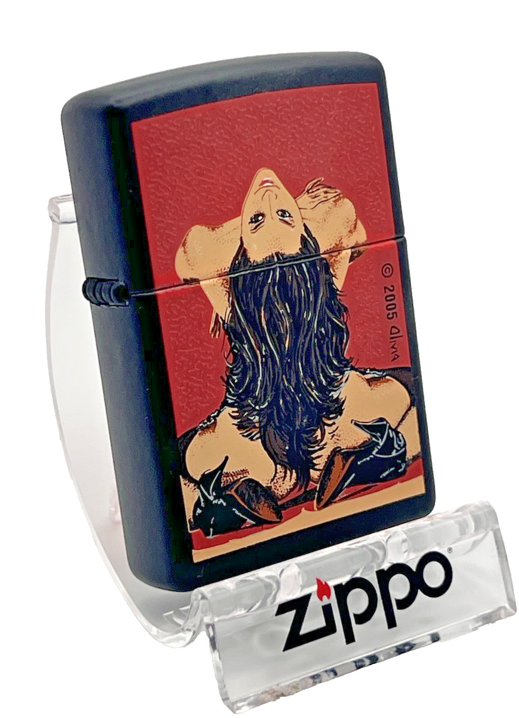 Genuine Brand New 2005 ZIPPO Lighter Rare & Beautiful MODEL OLIVIA HEAT SEEKER