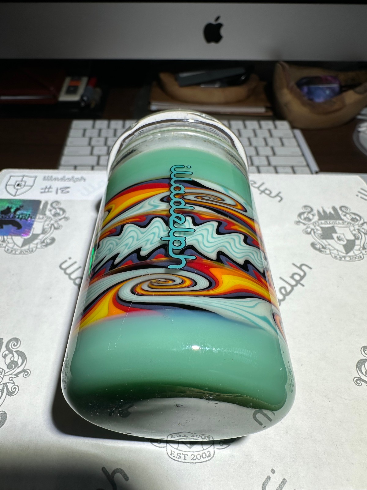illadelph worked jar 1/1 Super RARE!!! Mint with Teal Label
