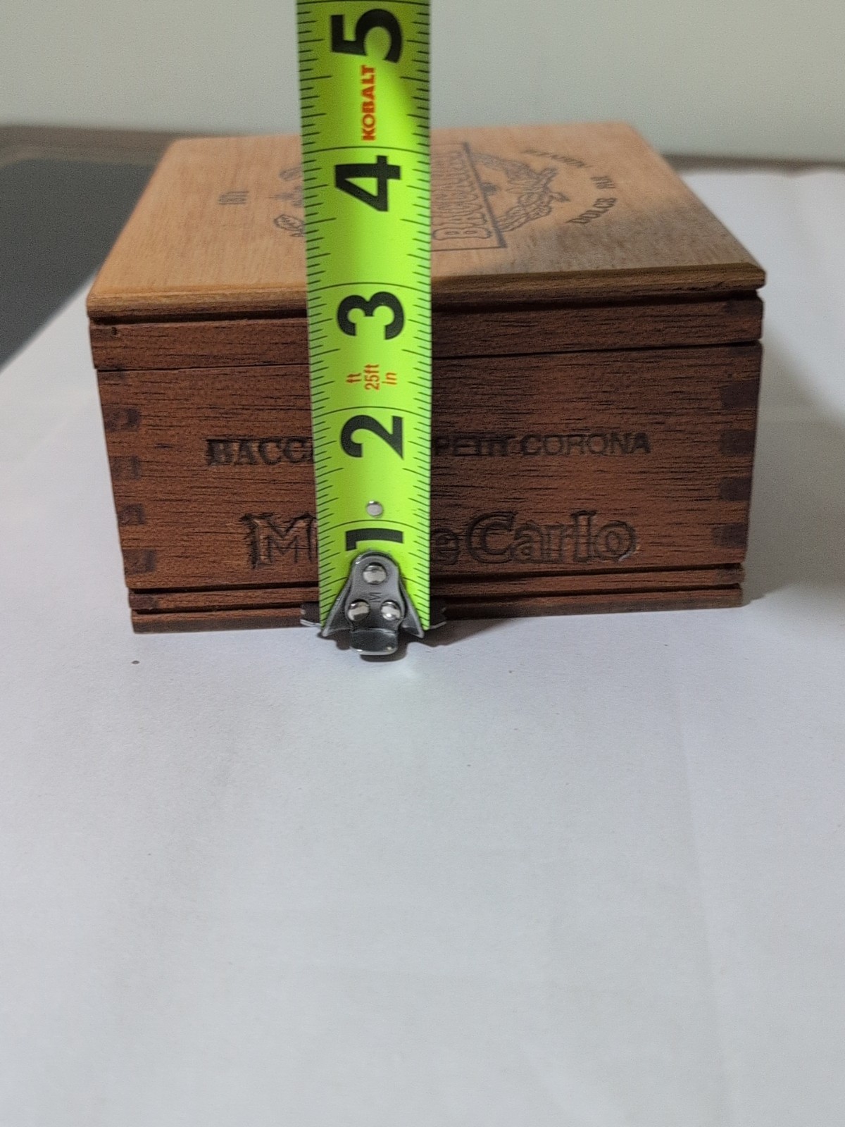 HAVANA BACCARAT PETIT CORONA SELECTION WOOD CIGAR BOX DOVETAIL LATCH HINGE