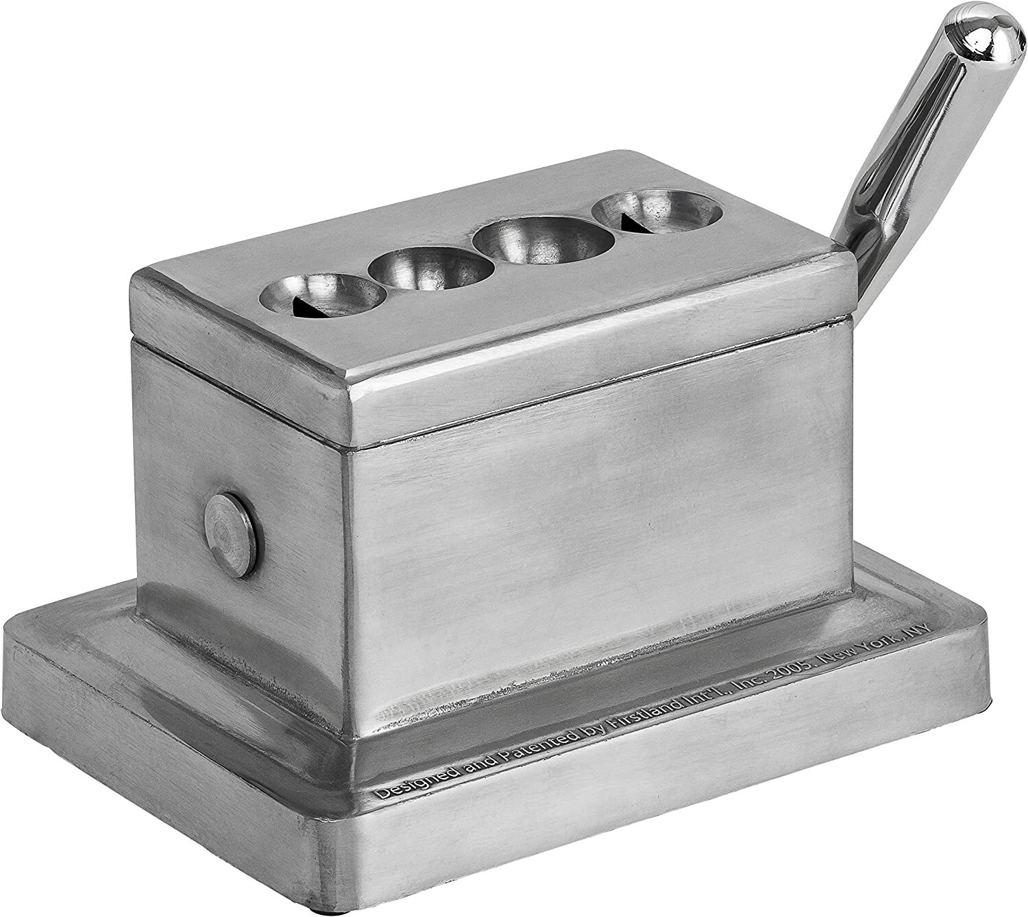 Quality Importers Trading Co. Quad Table Cigar Cutter, Brushed Finish