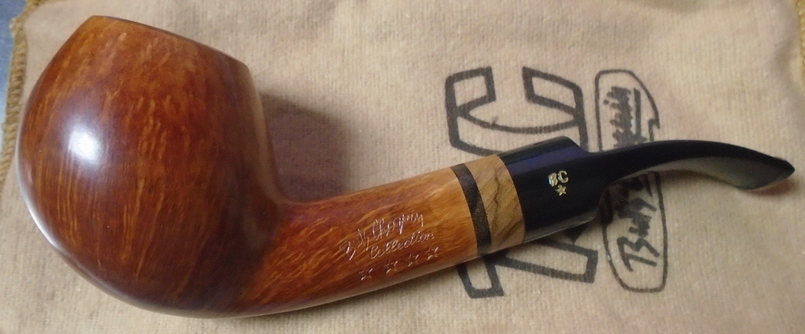 RARE VINTAGE NEW unsmoked butz-choquin FOUR STAR Fait Main briar pipe High End