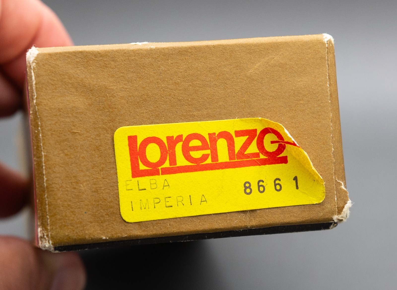 Lorenzo Large Oval Shank Billiard Pipe – NOS/Unsmoked In Original Box with Sock