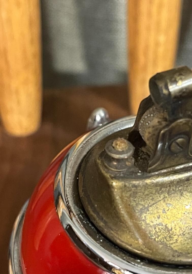 Vintage Sputnik Rocket Tabletop Oil Lighter Atomic 50’s For collectors