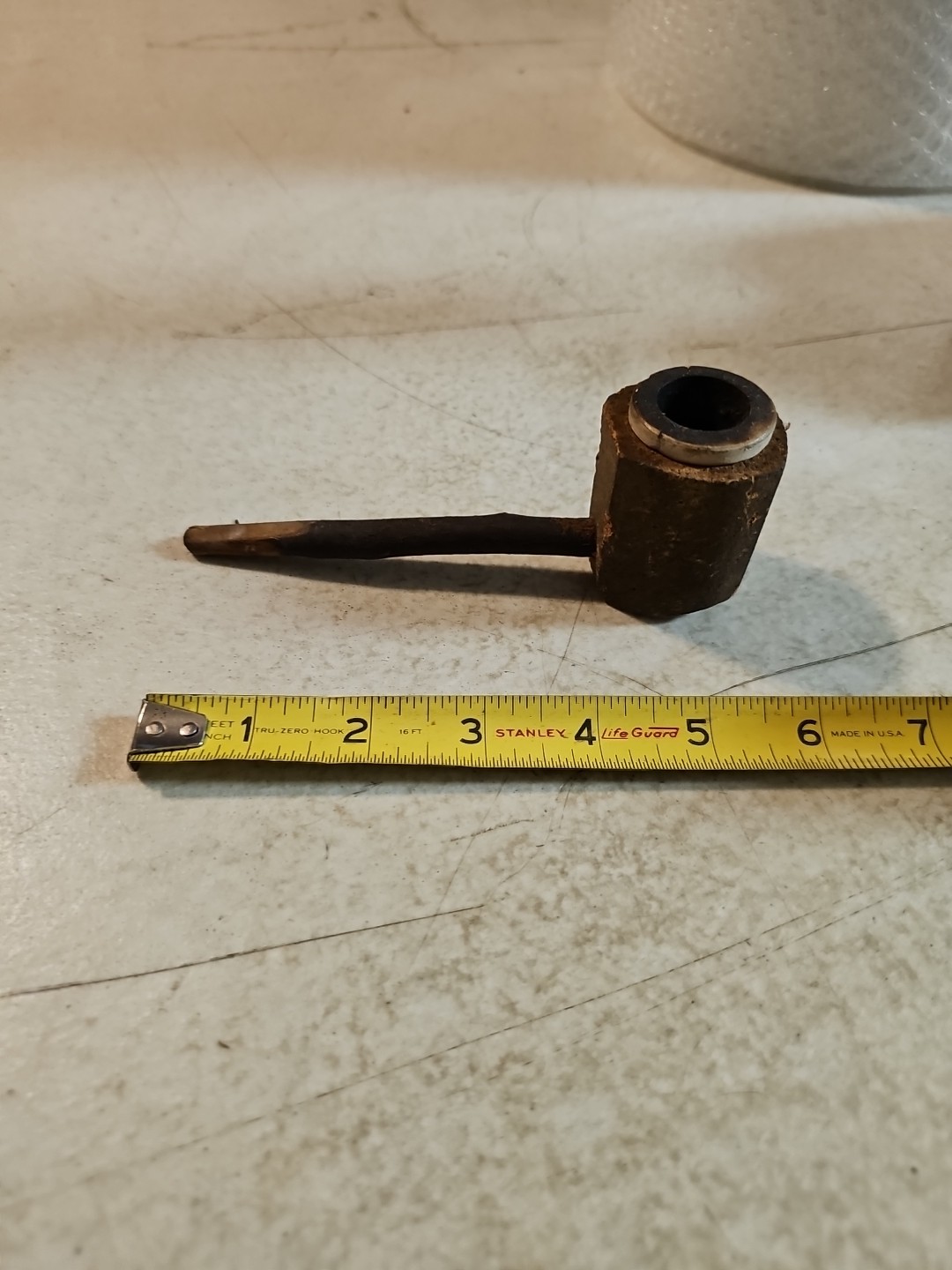 Vintage Homemade Wooden Smoking Pipe. Estate Find