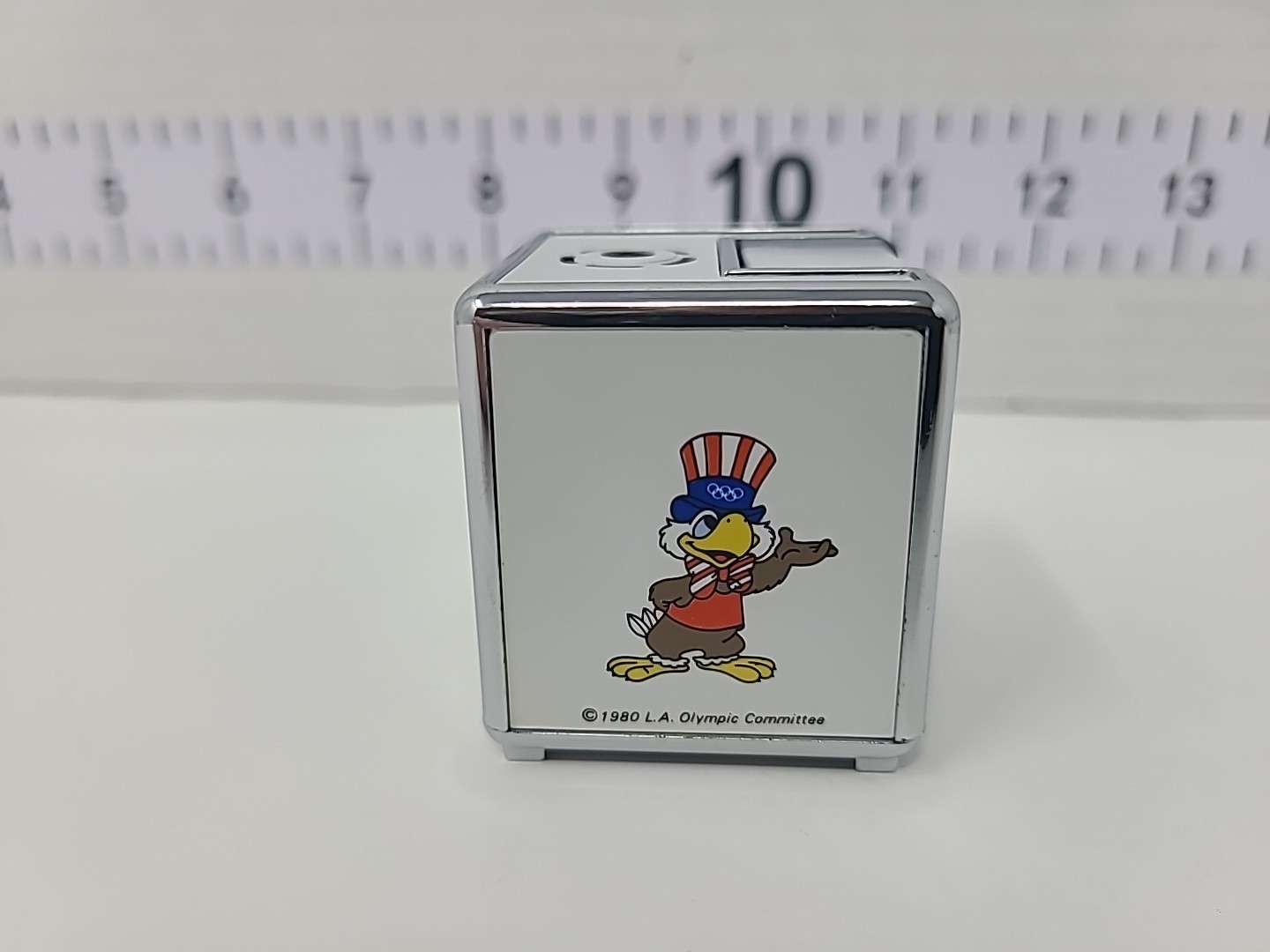 1980 Los Angeles Olympics Hadson Boxlite Electronic Table Gas Lighter