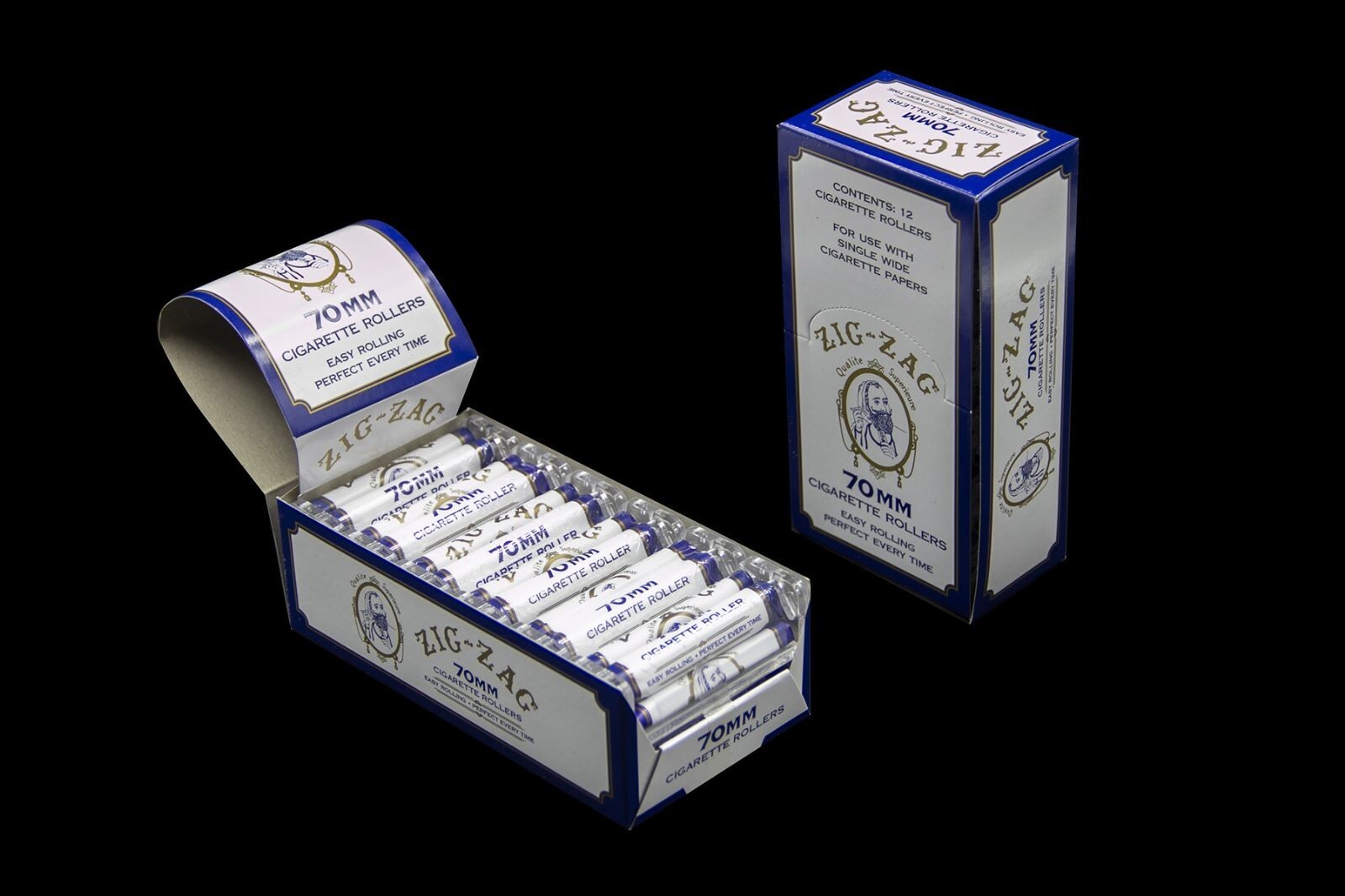 😎6 PACK OF ZIG-ZAG 70MM PLASTIC RYO CIGARETTE ROLLING MACHINE💚HAND ROLLERS💛