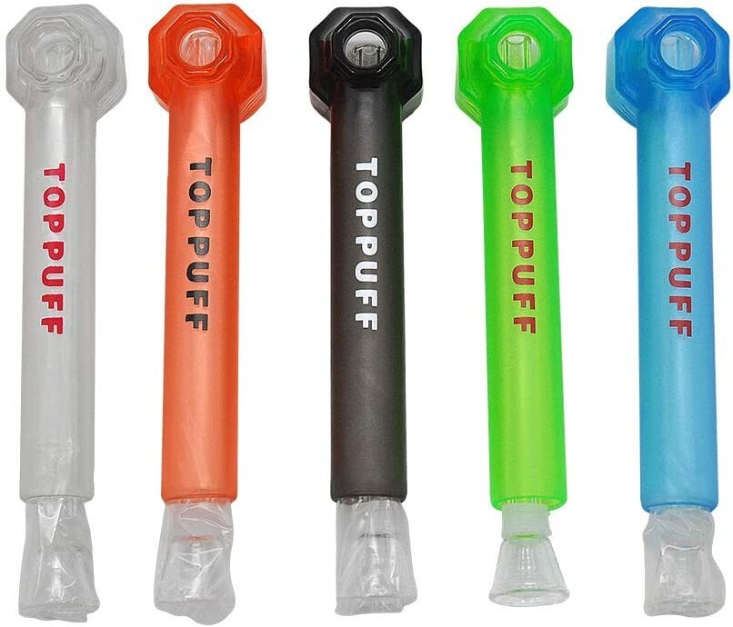 5 Pack Random Colors Top Puff Premium Portable Hookah Bottle Water Glass Bong US