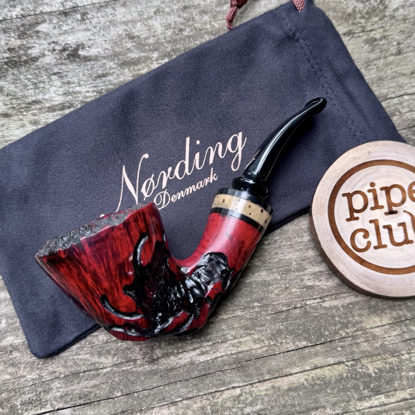 Eric Nording Extra #3 Freehand Handmade in Denmark Briar Tobacco Pipe – NEW