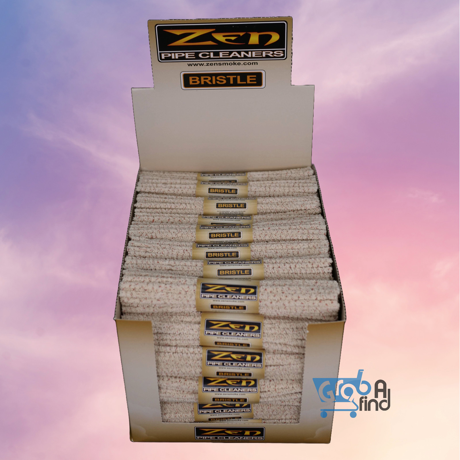 ZEN Bundles Zen Pipe Cleaners Hard Bristle, Full Box Of 48 Bundles (2112 Count)