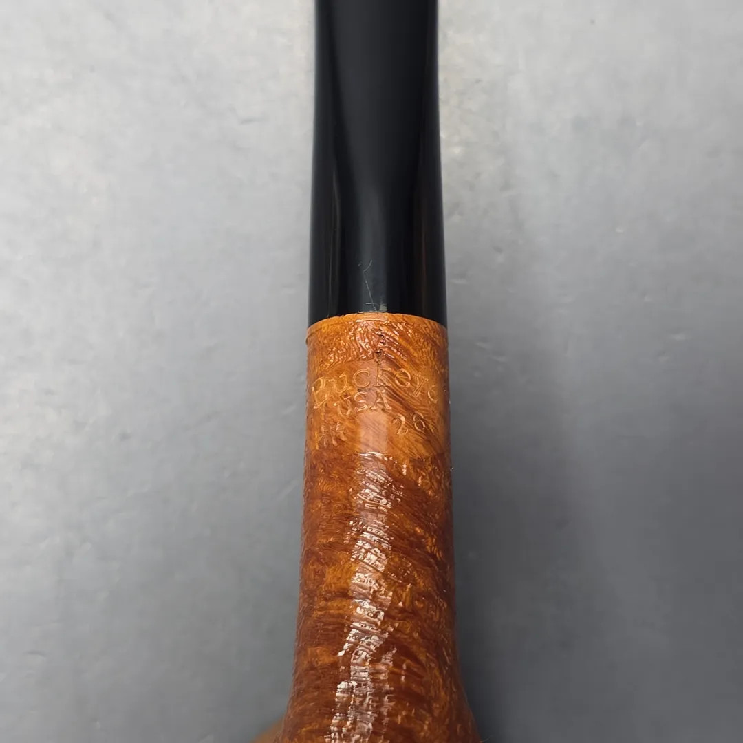 Buckeye Hand Made Partially Sandblasted Bell Dublin Briar Pipe, New