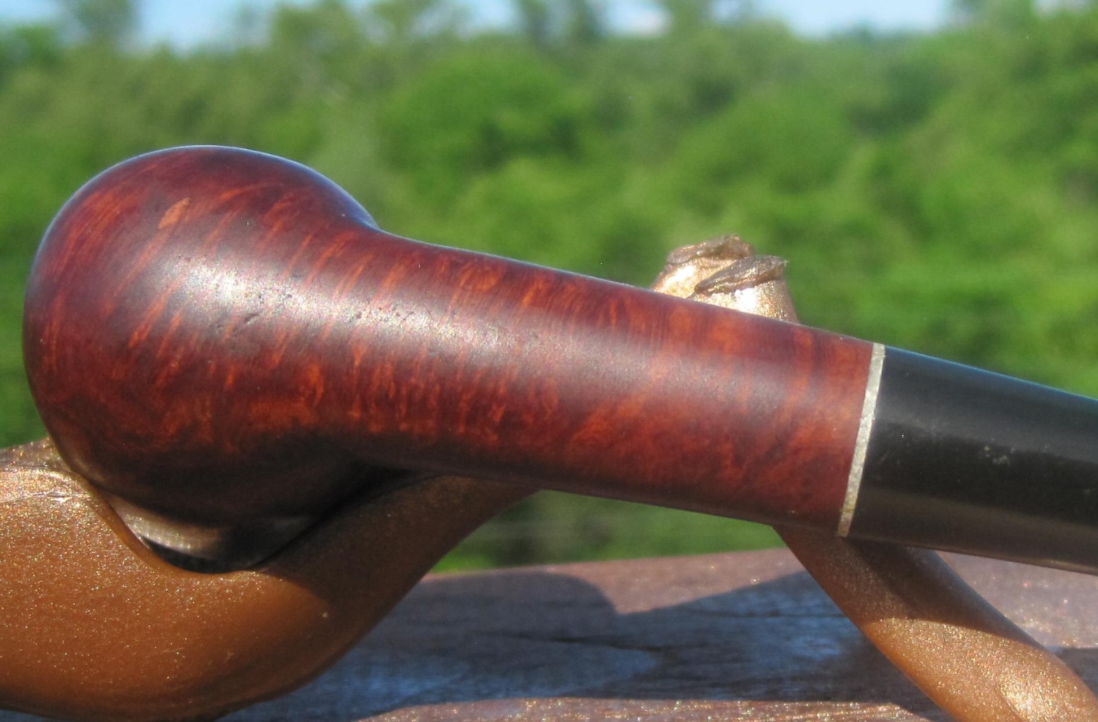 Unbranded Imported Briar Smooth Dublin Smoking Estate Pipe 5.5″ L