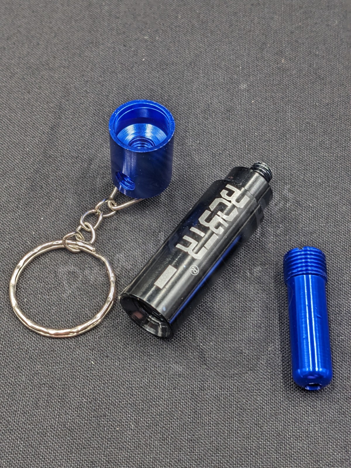 3″ Metal Tobacco Smoking Pipe Portable Keychain Battery Style