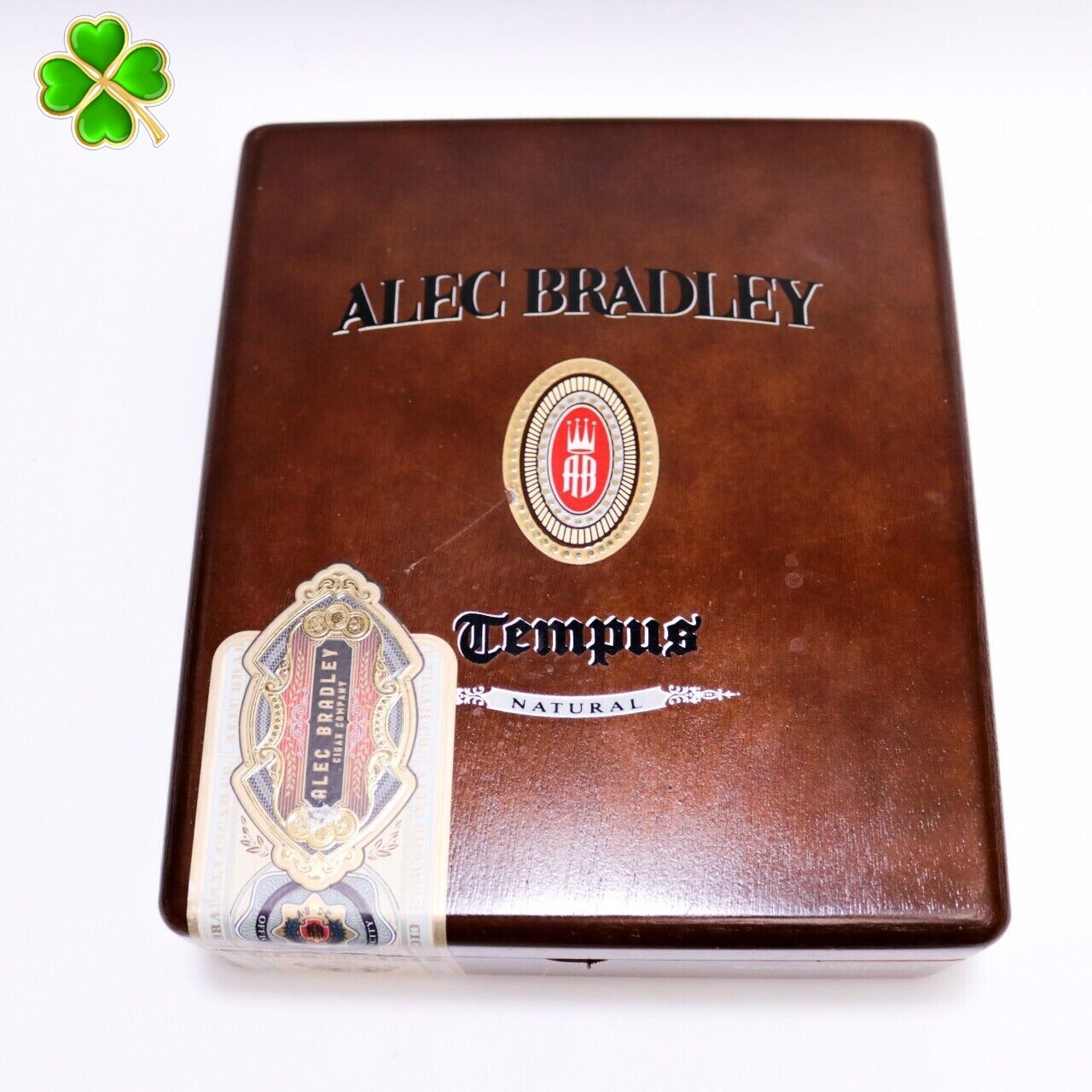 Alec Bradley Churchill Tempus Natural Empty Wood Cigar Box 8″ x 7″ x 2.5″