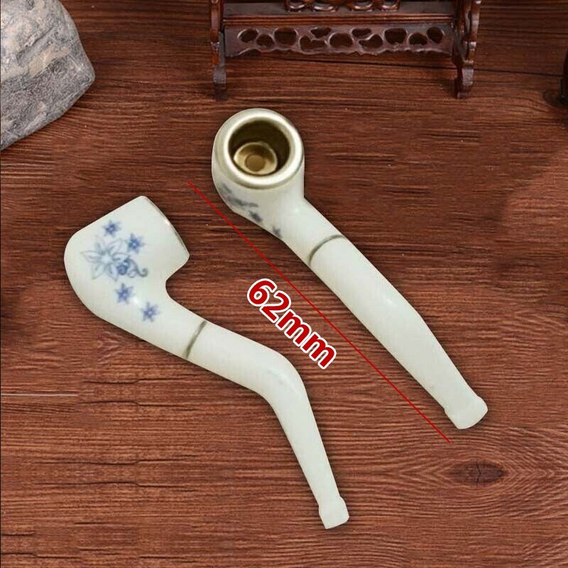 22pcs Plastic 62mm Small Pipe Household Cigarette Tobacco Smoking Accessories