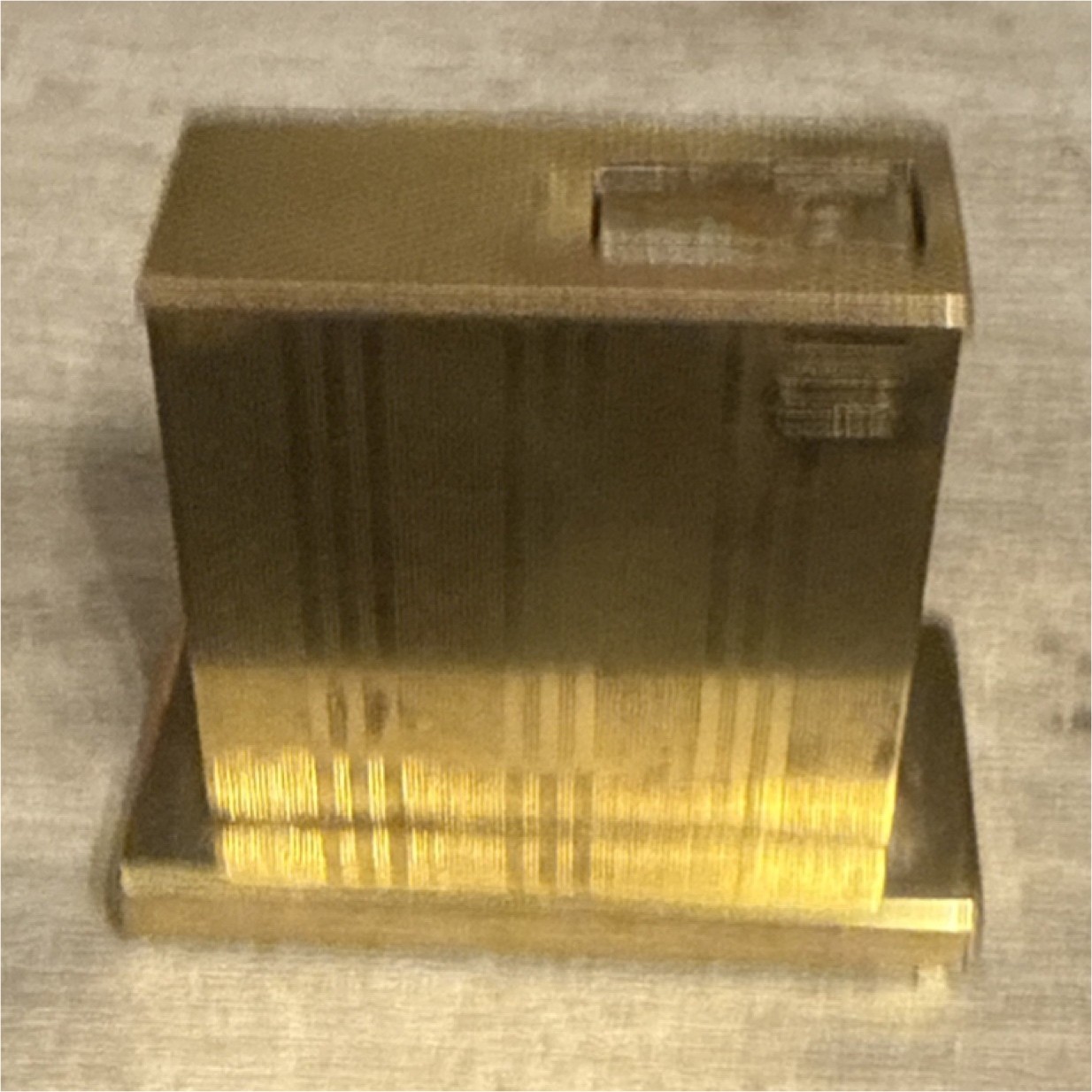 1950 West German Augusta Semi-Auto Lift Brass Table Lighter