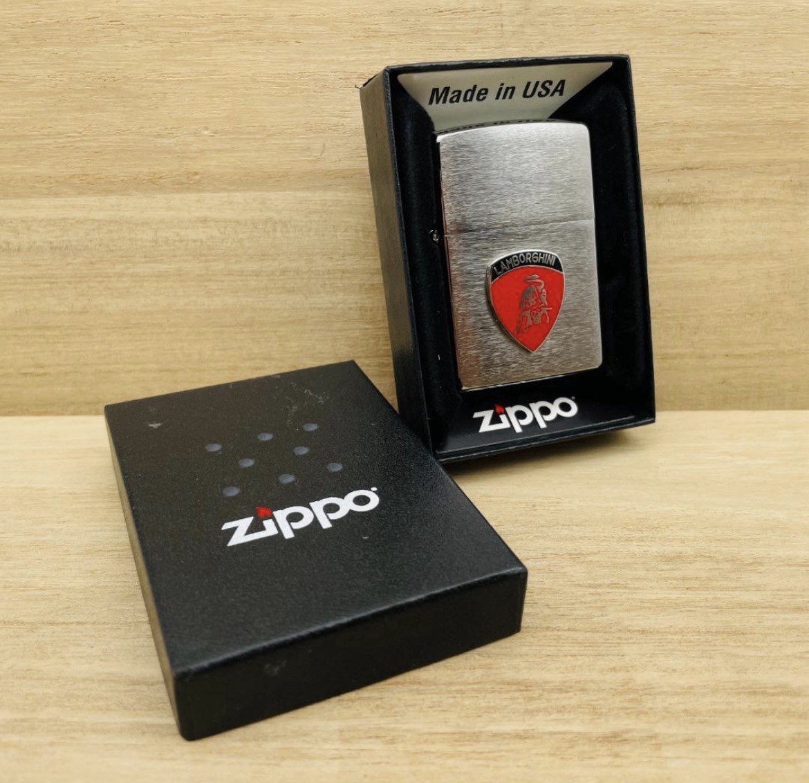Zippo Oil Lighter. Oil Lighter with Lamborghini Logo
