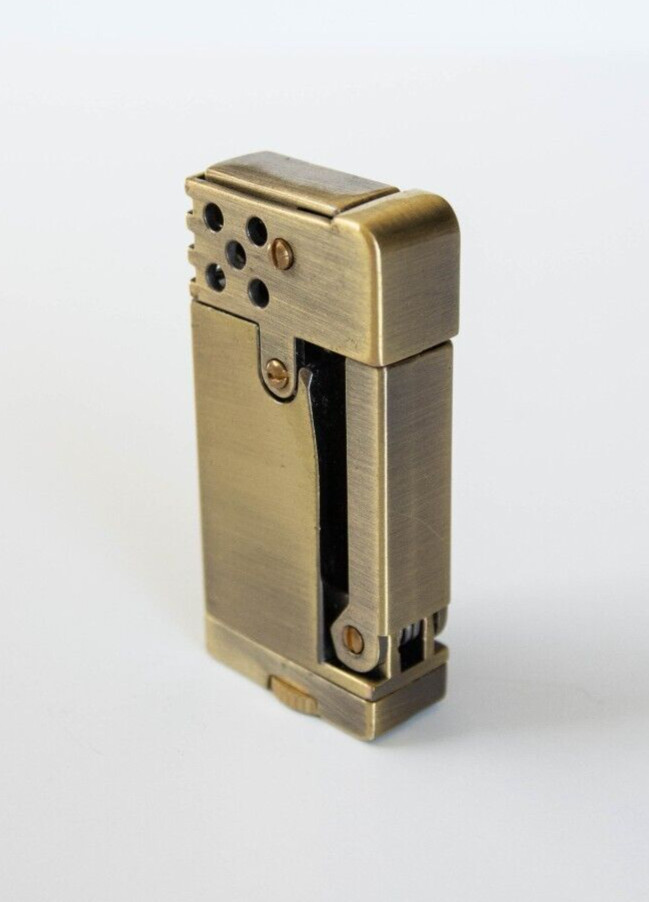 VINTAGE STYLE SINGLE CLICK LIGHTER Trench Retro Fuel Saving Lighter O Ring USA